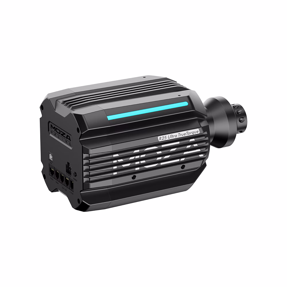 MOZA R25 Ultra True Torque Direct Drive Wheel Base, 25 N·m Peak Torque, 21-bit Magnetic Encoder, PC Sim Racing Base, Dual RGB Light Strips | RS091 thumbnail 3