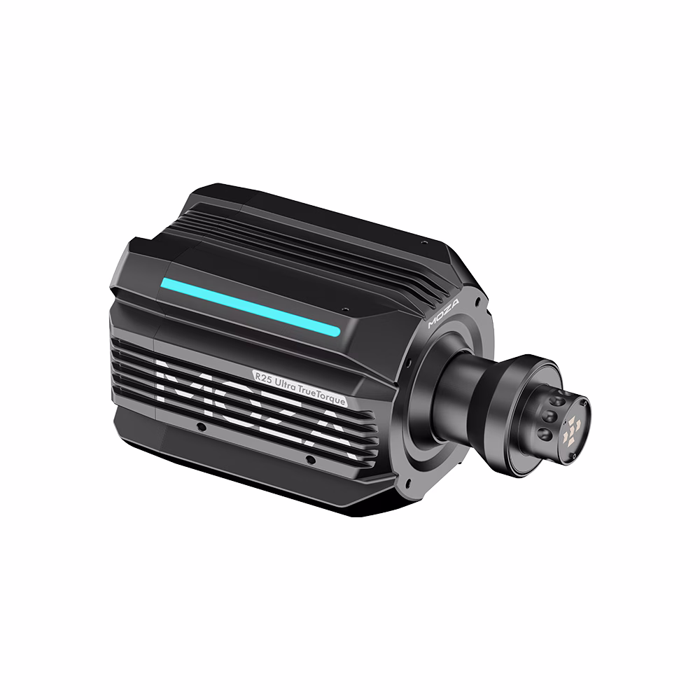 MOZA R25 Ultra True Torque Direct Drive Wheel Base, 25 N·m Peak Torque, 21-bit Magnetic Encoder, PC Sim Racing Base, Dual RGB Light Strips | RS091 thumbnail 4