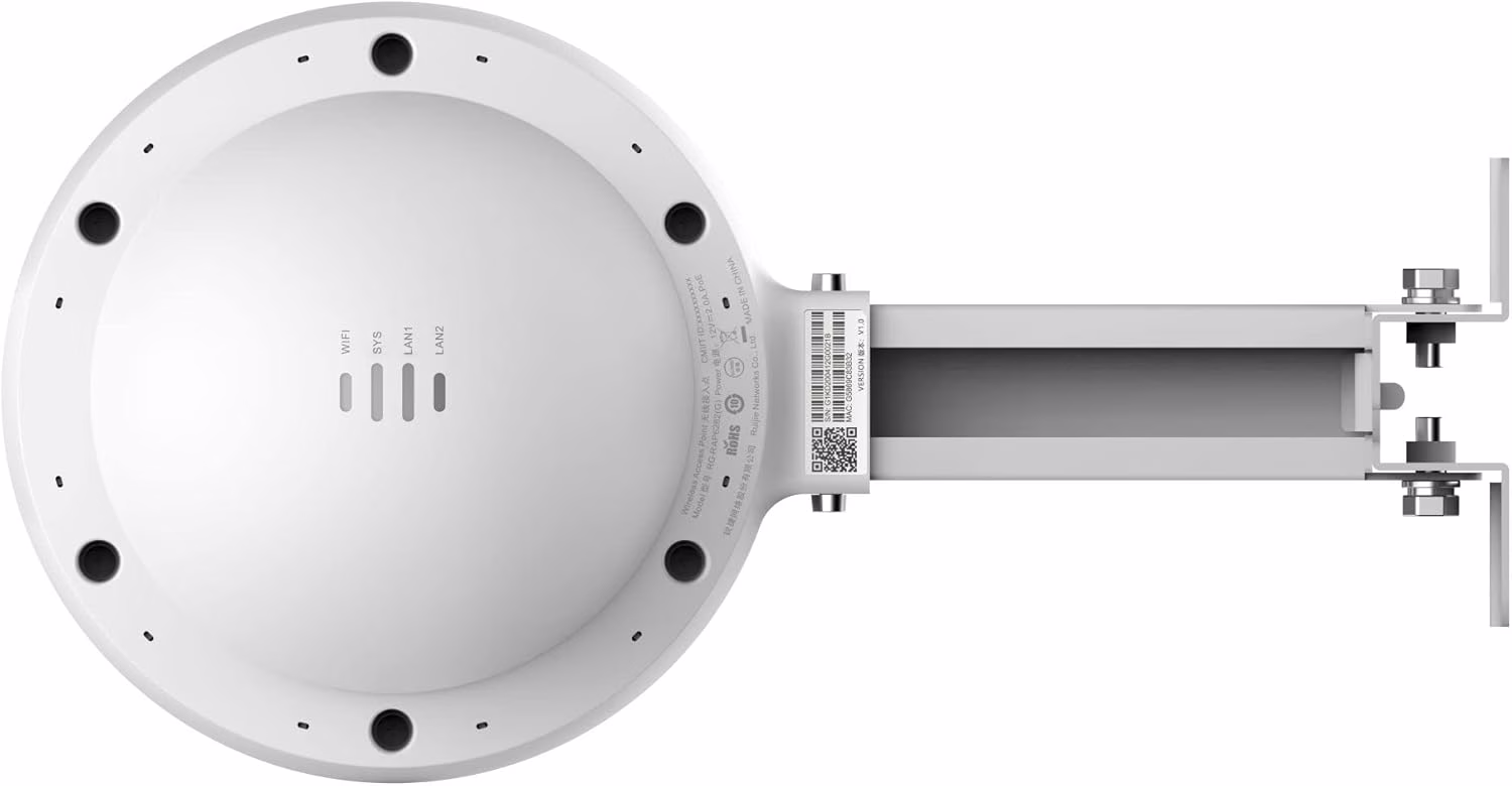 Ruijie Reyee RG-RAP6262(G) Wi-Fi 6 AX1800 Outdoor Access Point, IP68 Waterproof, 1774Mbps, Omni-Directional thumbnail 7