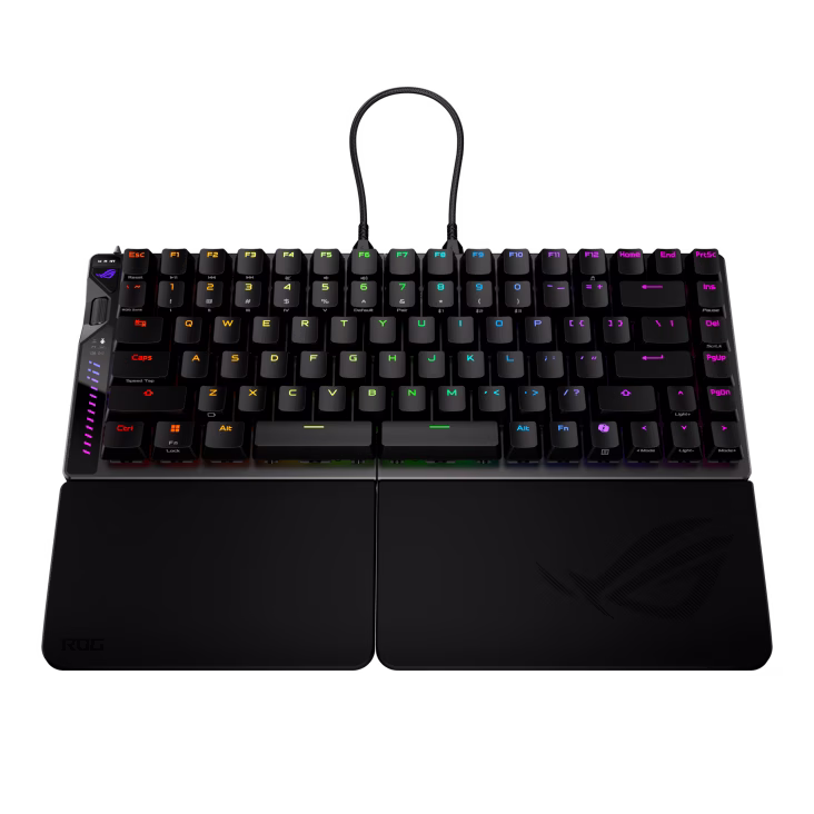 ASUS ROG Falcata 75% Split Wireless Gaming Keyboard, Hot-Swap Magnetic Switches (HFX V2), Rapid Trigger, 8K Wireless, Tri-Mode | 90MP043H-BKCA00 thumbnail 3