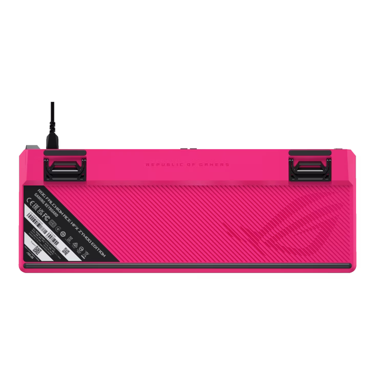 ASUS ROG Falchion Ace HFX ZywOo Edition 65% Analog Gaming Keyboard, Pre-lubed ROG HFX Magnetic Switches, Rapid Trigger toggle, Interactive Touch Panel, 8000 Hz, 0.125 ms, Dual USB Type-C Ports, Adjustable Tilt Angles | 90MP04KE-BKUA20 thumbnail 5