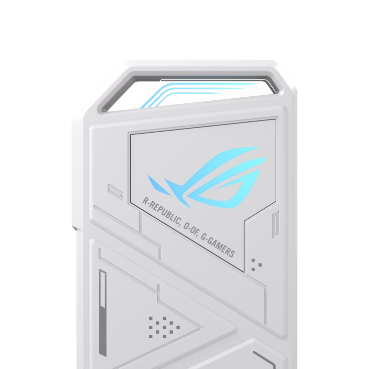 ASUS ROG STRIX ARION White Edition/M.2 NVMe External SSD Case/Toolless Installation/USB-C to C to A Cable/Thermal Pad Included/Aura Sync Support- PCIe 2280/2260/2242/2230 M key/B+M Key | 90DD02H1-B09000 thumbnail 2