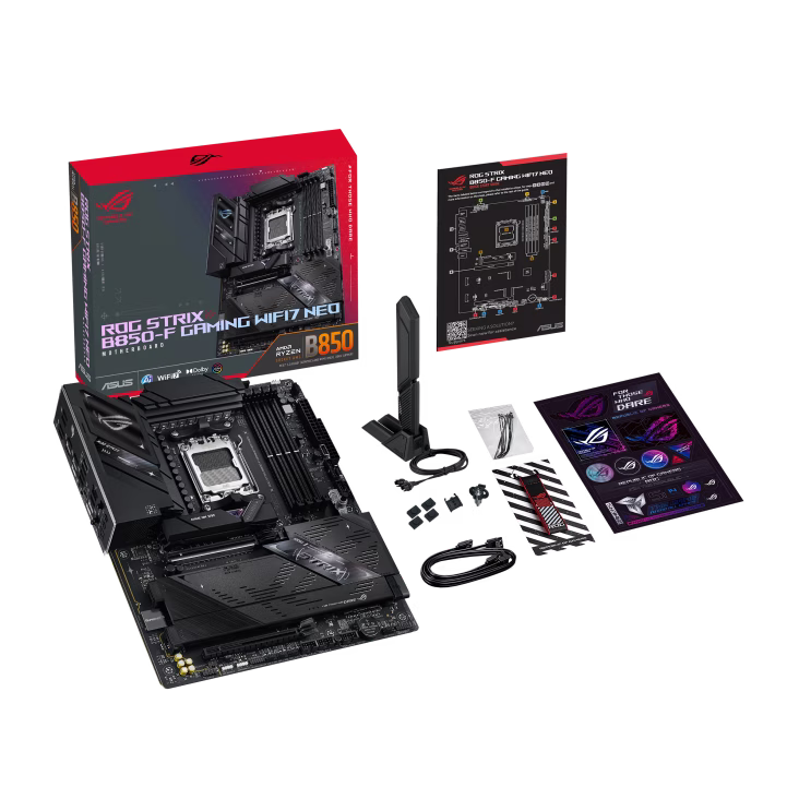 ASUS ROG Strix B850-F Gaming WiFi 7 Neo AMD AM5 Motherboard, Ryzen 9000 Ready, DDR5 9000+ (OC), Dual PCIe 5.0 M.2, AI Solutions | 90MB1NX0-M0EAY0 thumbnail 12