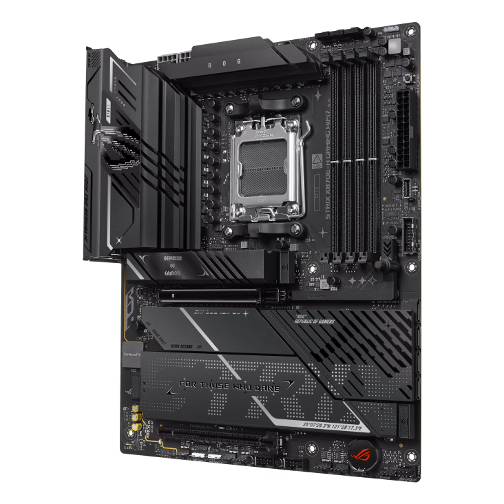 ASUS ROG STRIX X870E-H GAMING WIFI7 ATX AM5 Motherboard, 4x DIMM DDR5, upto 8000+MT/s(OC), PCIe 5.0 x16 slots, dual USB4 Type-C ports  | 90MB1M90-M0EAY0 thumbnail 3