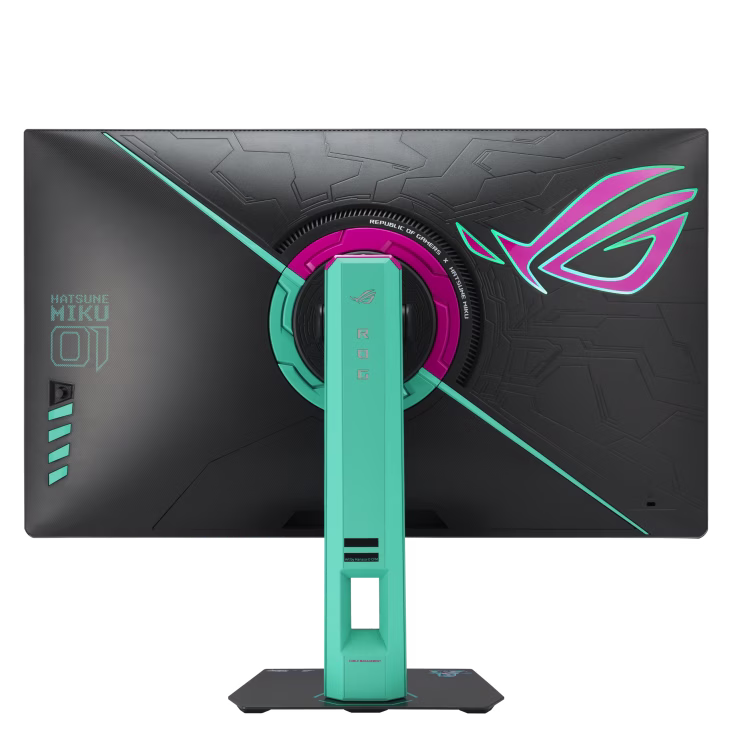 ASUS ROG Strix XG27ACMEG-G Hatsune Miku Edition 27-inch Gaming Monitor, 2K 2560x1440, 260Hz OC (Above 144Hz), 0.3ms (min.), Fast IPS, Extreme Low Motion Blur Sync, USB Type-C, G-Sync | 90LM0C7U-B01371 thumbnail 2