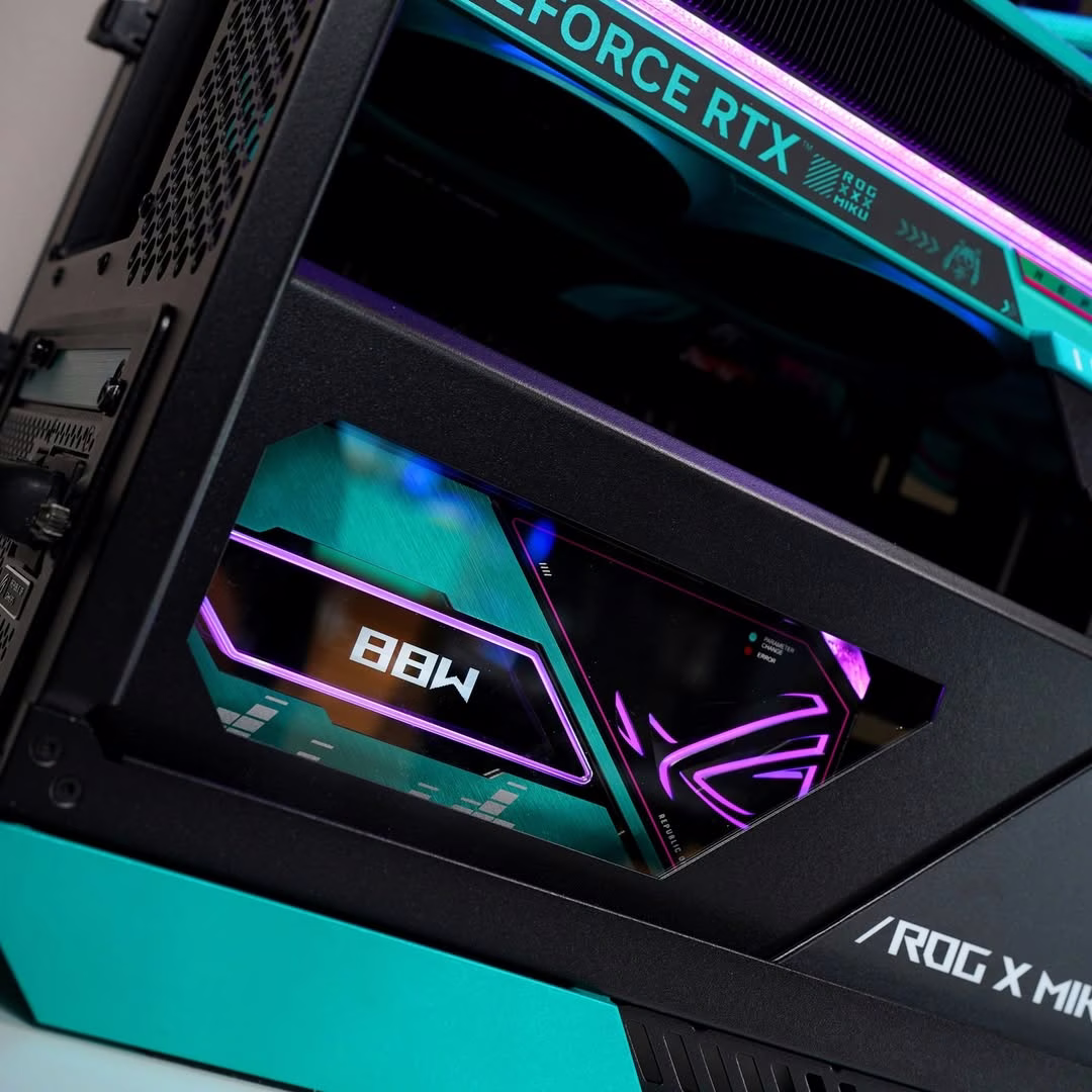 ROG X Hatsune Miku Edition Gaming PC Bundle | Ryzen 7 9800X3D | RTX 5080 16GB OC | 64GB DDR5 | 27" 260Hz Monitor thumbnail 6