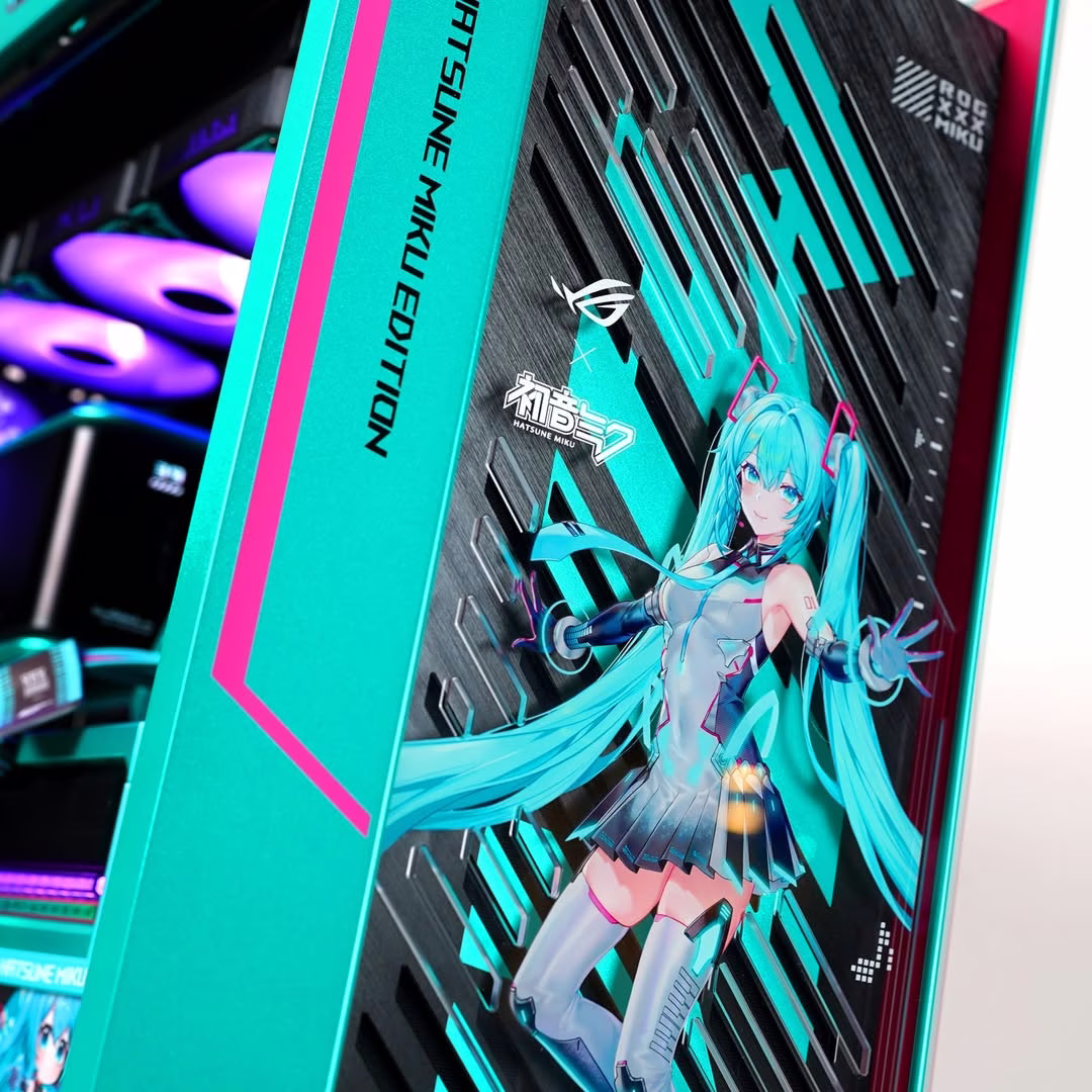 ROG X Hatsune Miku Edition Gaming PC Bundle | Ryzen 7 9800X3D | RTX 5080 16GB OC | 64GB DDR5 | 27" 260Hz Monitor thumbnail 4