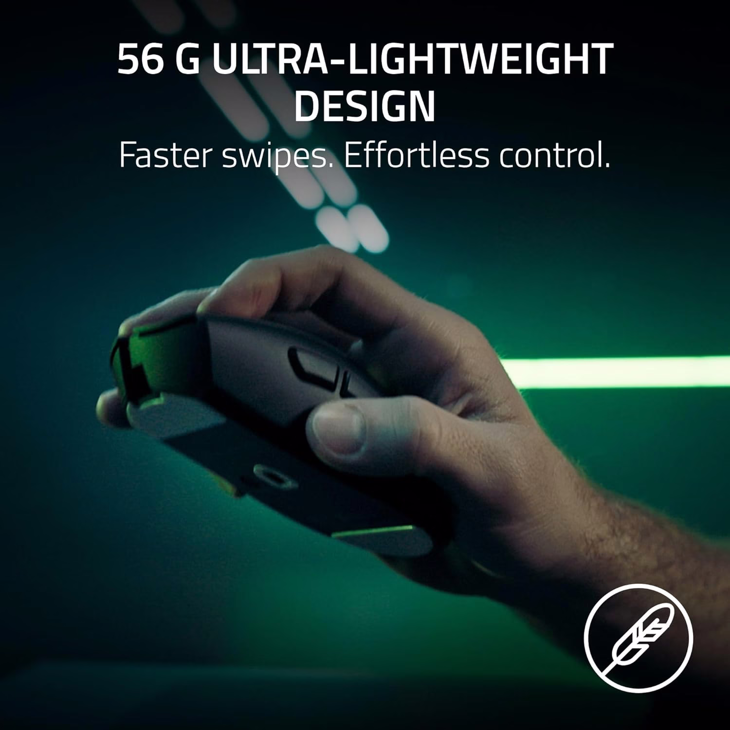 Razer DeathAdder V4 Pro Wireless Black Gaming Mouse, 56g Ultra,Lightweight, Focus Pro 45K Optical Sensor Gen,2, 8000Hz Polling, Optical Scroll Wheel, 150hr Battery | RZ01-05330100-R3G1 thumbnail 3