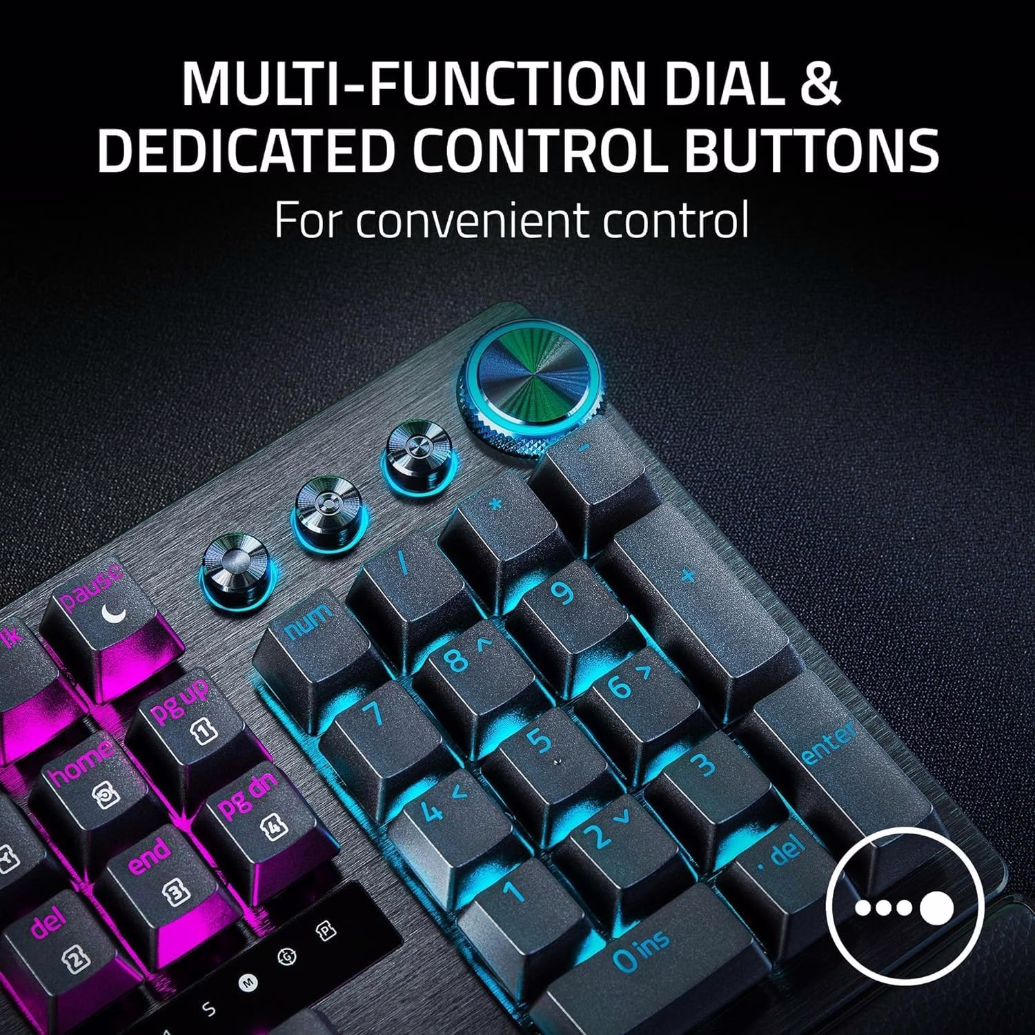 Razer Huntsman V3 Pro 8KHz Analog Optical Esports Black Gaming Keyboard With Wrist Rest, Razer Analog Optical Switches Gen-2, Razer Snap Tap, True 8000 Hz HyperPolling | RZ03-05530100-R3M1 thumbnail 5