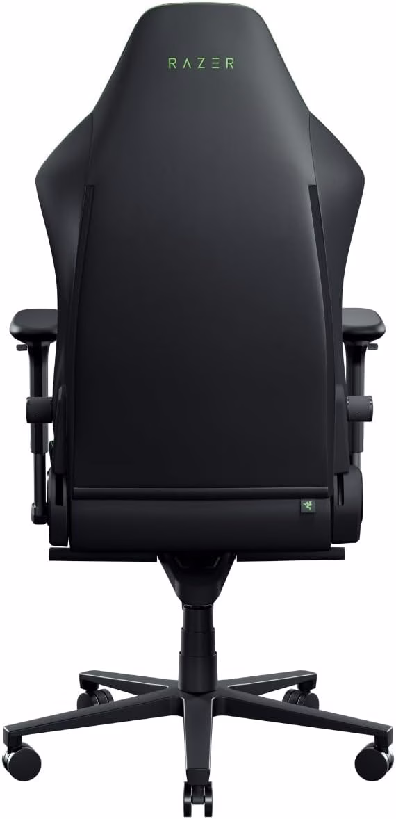 Razer Iskur V2 NewGen Ergonomic Gaming Chair, HyperFlex Lumbar Support, CoolTouch EPU Leather, 4D Armrests, 152° Recline, Head Cushion, Green | RZ38-04900700-R3G1 thumbnail 5