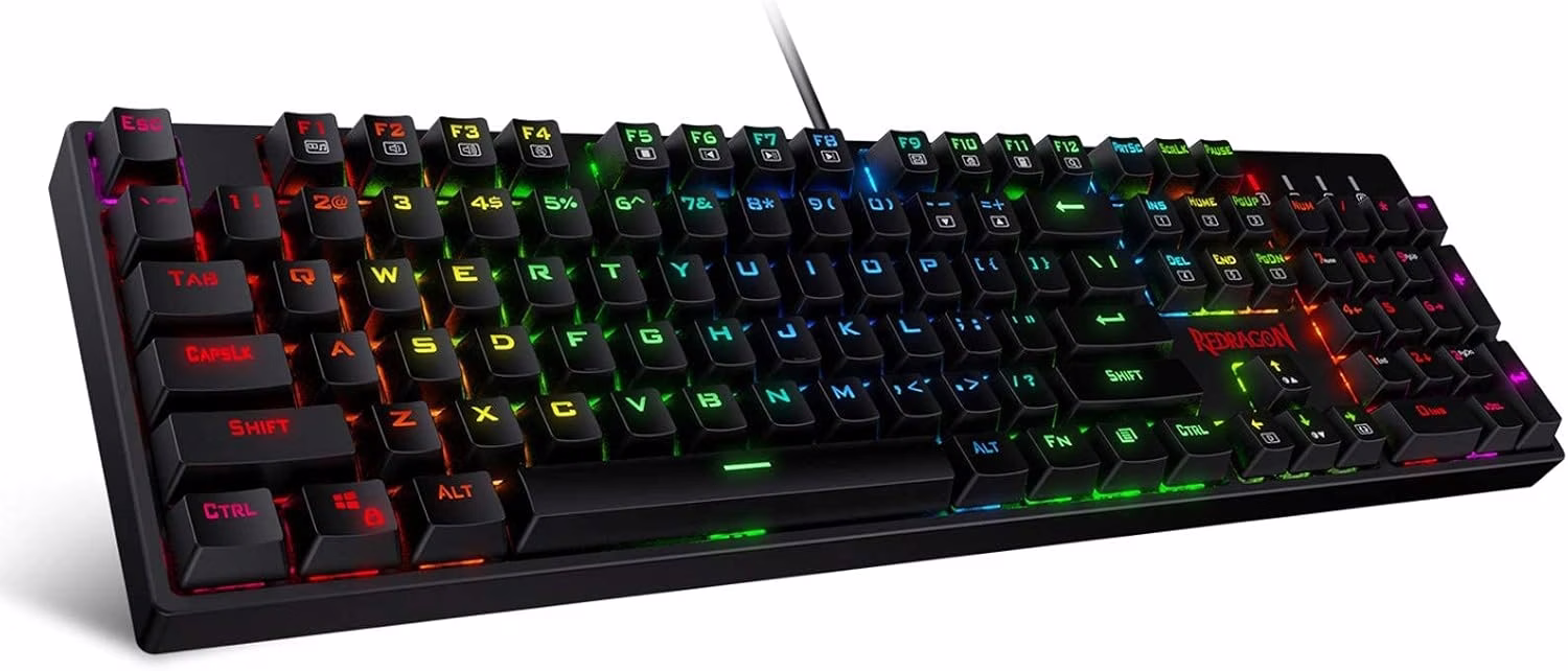 Redragon K582 SURARA RGB Mechanical Gaming Keyboard, USB connection, Dust-Proof Red Switches | K582RGB V2 – Buy Online