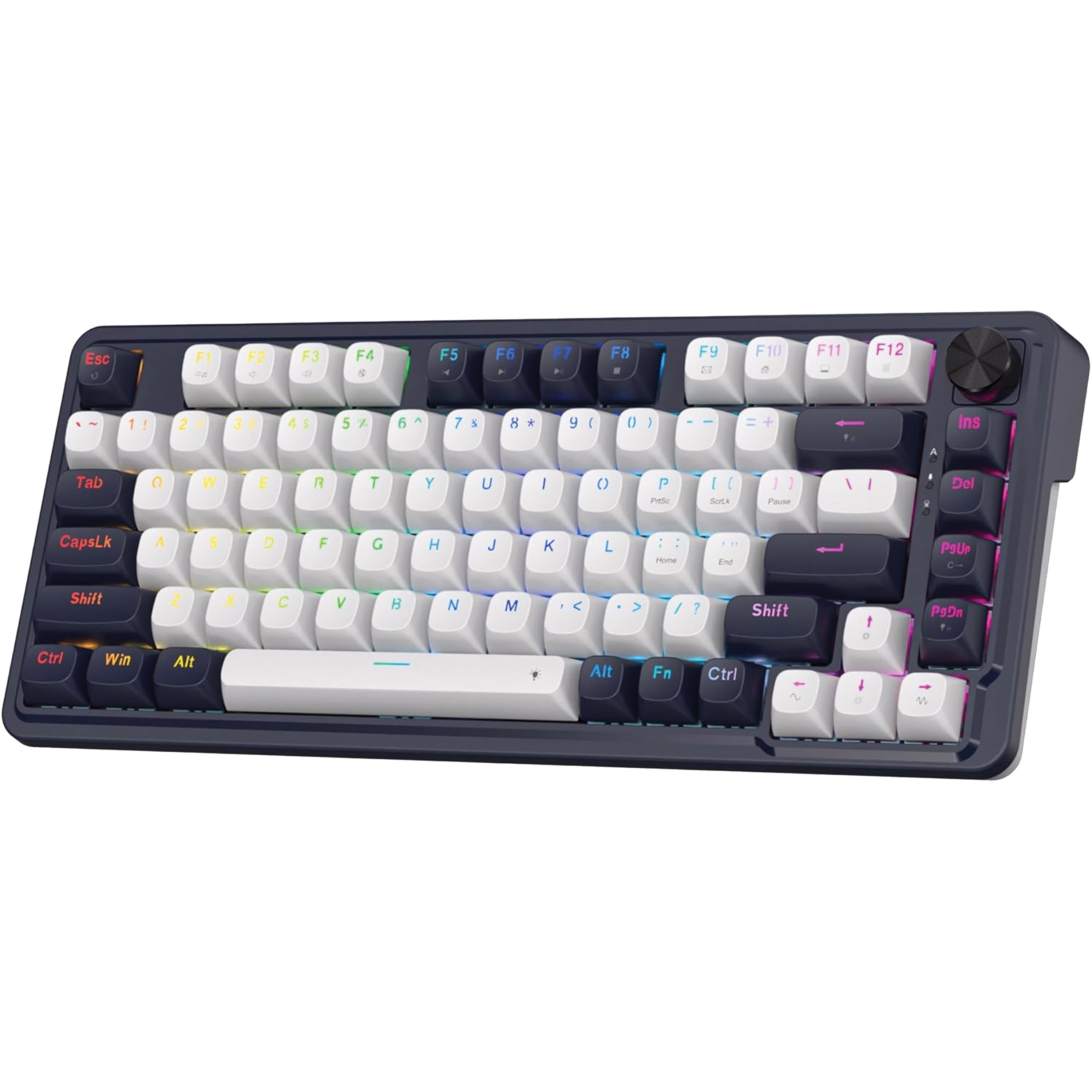 Redragon K673 HE Rapid Trigger Magnetic Keyboard – 81-Key 8K Wired Mechanical Keyboard, UltraMag POM Switches, Dual-Module Floating Structure | K673WB-RGB-M image