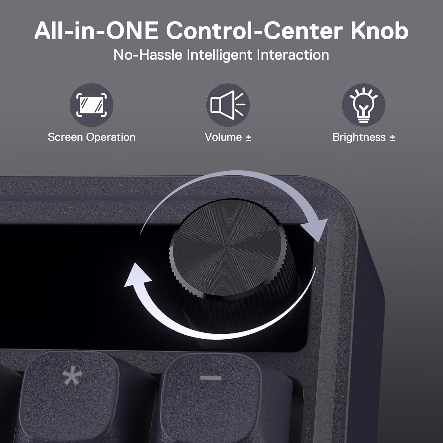 Redragon K762 Wireless Gasket Gaming Keyboard – 104-Key Full Layout, 1.14’’ TFT Hype Screen & Knob, Mint Mambo Linear Switches, 5-Layer Noise Dampening | K762WB-RGB-PRO thumbnail 4