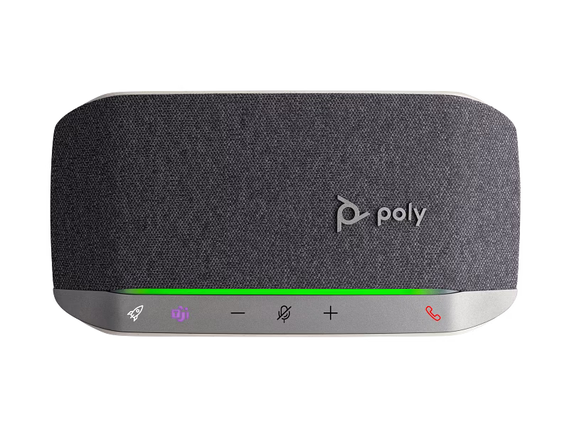 Poly Sync 20 Microsoft Teams Certified USB-A Speakerphone, Paired Up to 8 devices, Up to 20 hours (talk time), Compatible with PCs via USB Type-A cable and smartphones via Bluetooth | 772C8AA thumbnail 2
