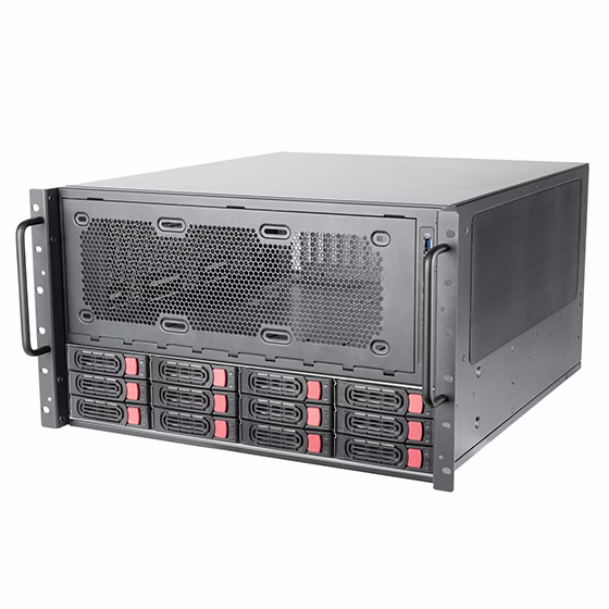 SilverStone RM61-312 6U Rackmount Server Chassis, Supports E-ATX/SSI-EEB, 12x Hot-Swap HDD Trays, Triple 360mm Radiator Support, Dual PSU | RM61-312 thumbnail 3