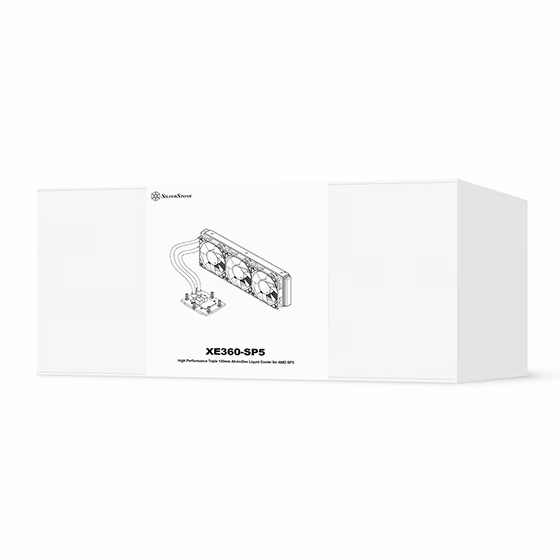 SilverStone XE360-SP5 AIO Liquid Cooler, High-Performance Triple 120mm Radiator for AMD Socket SP5 (EPYC) | SST-XE360-SP5 thumbnail 7