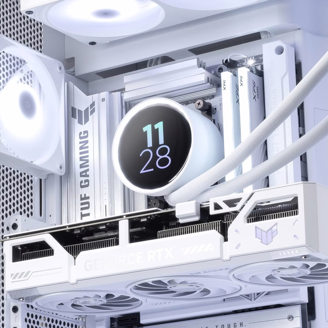 Zero-Cable White Gaming PC, AMD Ryzen 7 9800X3D, RTX 5070 Ti BTF Edition, 32GB DDR5, 1TB Gen5 SSD, NZXT H9 Flow thumbnail 3