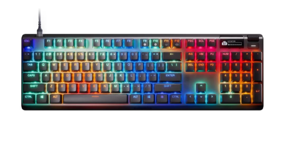 SteelSeries Apex Pro Gen 3 Mechanical Gaming Keyboard, World’s Fastest OmniPoint 3.0 Adjustable HyperMagnetic Switches, OLED Smart Display, & Rapid Trigger, US Layout | 64660(US) thumbnail 5