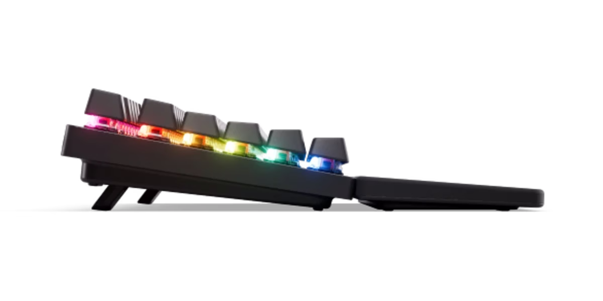 SteelSeries Apex Pro TKL Wireless Gen 3 Gaming Keyboard, World’s Fastest OmniPoint 3.0 HyperMagnetic Switches, Quantum 2.0 Wireless, & Rapid Trigger, US Layout, Black | 64871 thumbnail 3