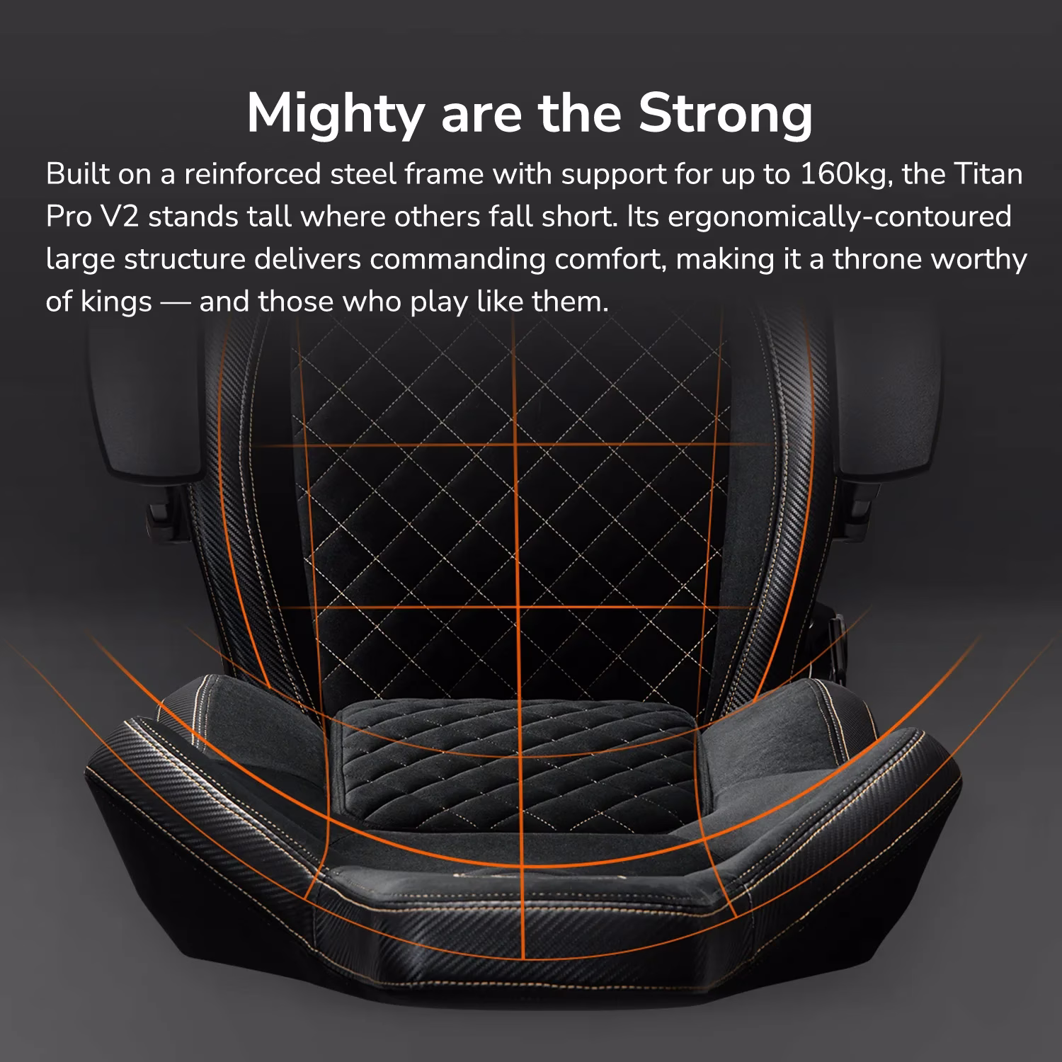 Cougar TITAN PRO V2 Gold XL Gaming Chair, XL Throne Design, 160kg Capacity, LiftBack Lumbar Support, 4D Armrests | 3MT2FGLB.0001 thumbnail 9