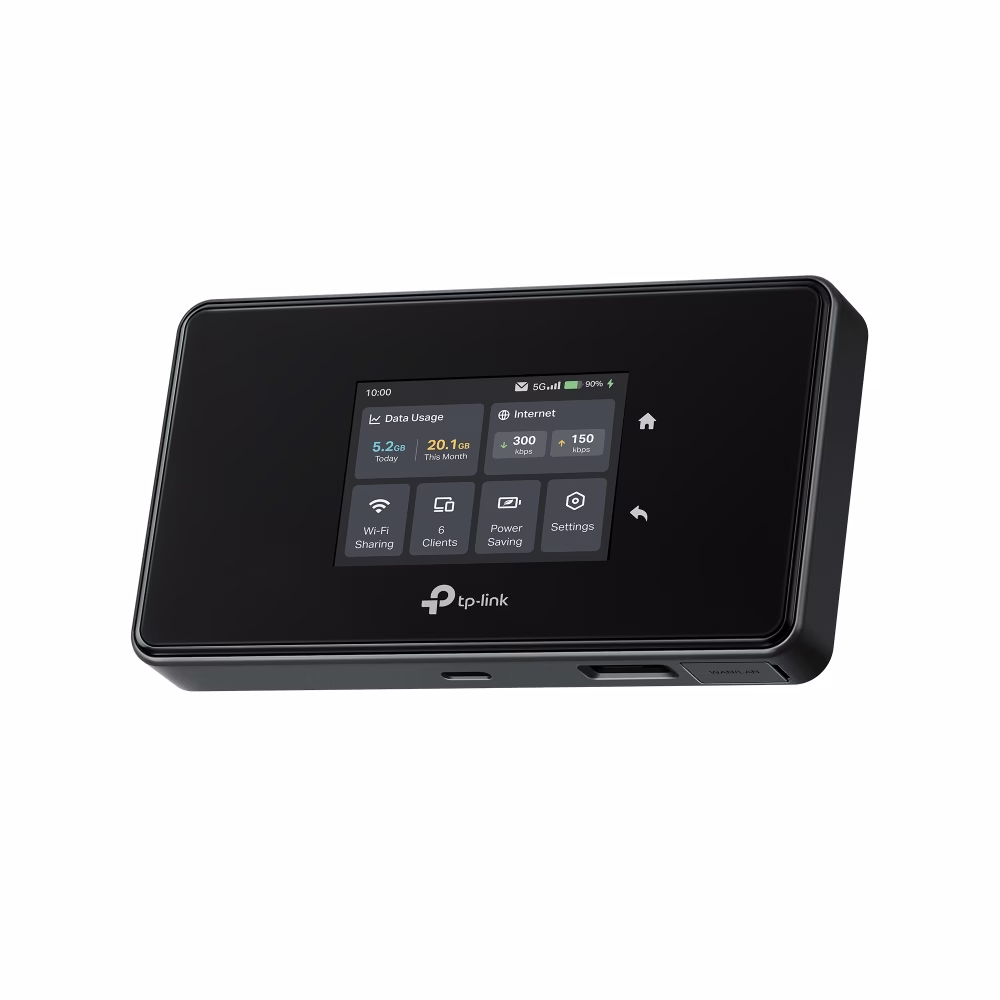 TP-Link M8550 5G AXE3600 Mobile Router, Wi-Fi 6E Tri-Band Hotspot, 3.4 Gbps 5G Speed, & Intuitive Touch Screen | M8550 – Buy Online