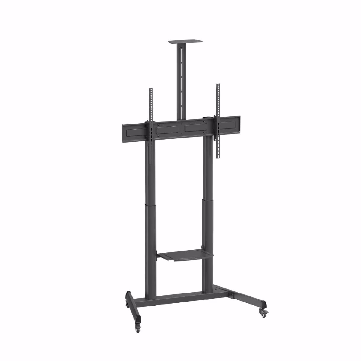 Skilltech SH 666TB Telescope Height-Adjustable Steel TV Cart With Quick-Release Spring Lock, Suitable for most 60''~ 100" Screen, 120kg (264lbs) – Buy Online