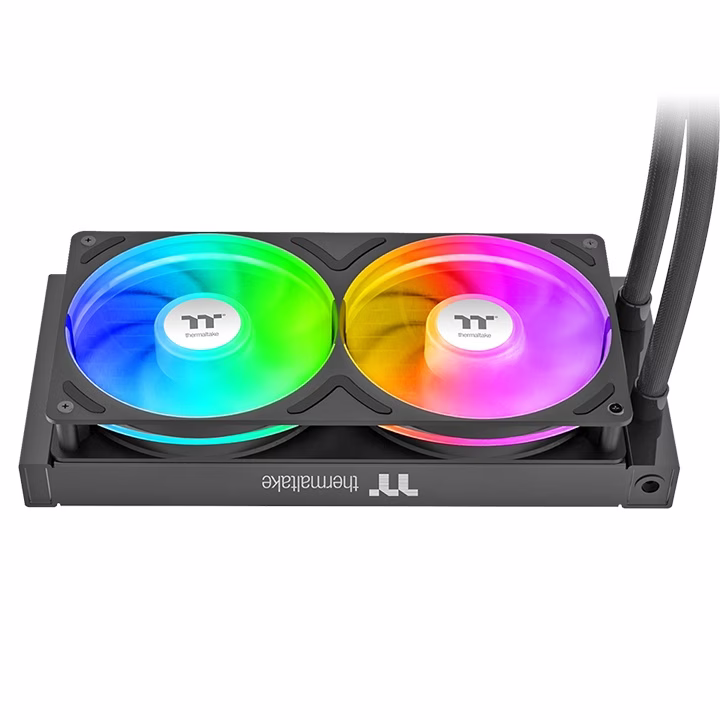 Thermaltake TH240 V3 ARGB Sync AIO Liquid CPU Cooler, 240mm, Infinity Mirror Pump, 2500 RPM High-Performance Fans, 355W TDP, Black | CL-W465-PL12SW-A thumbnail 3