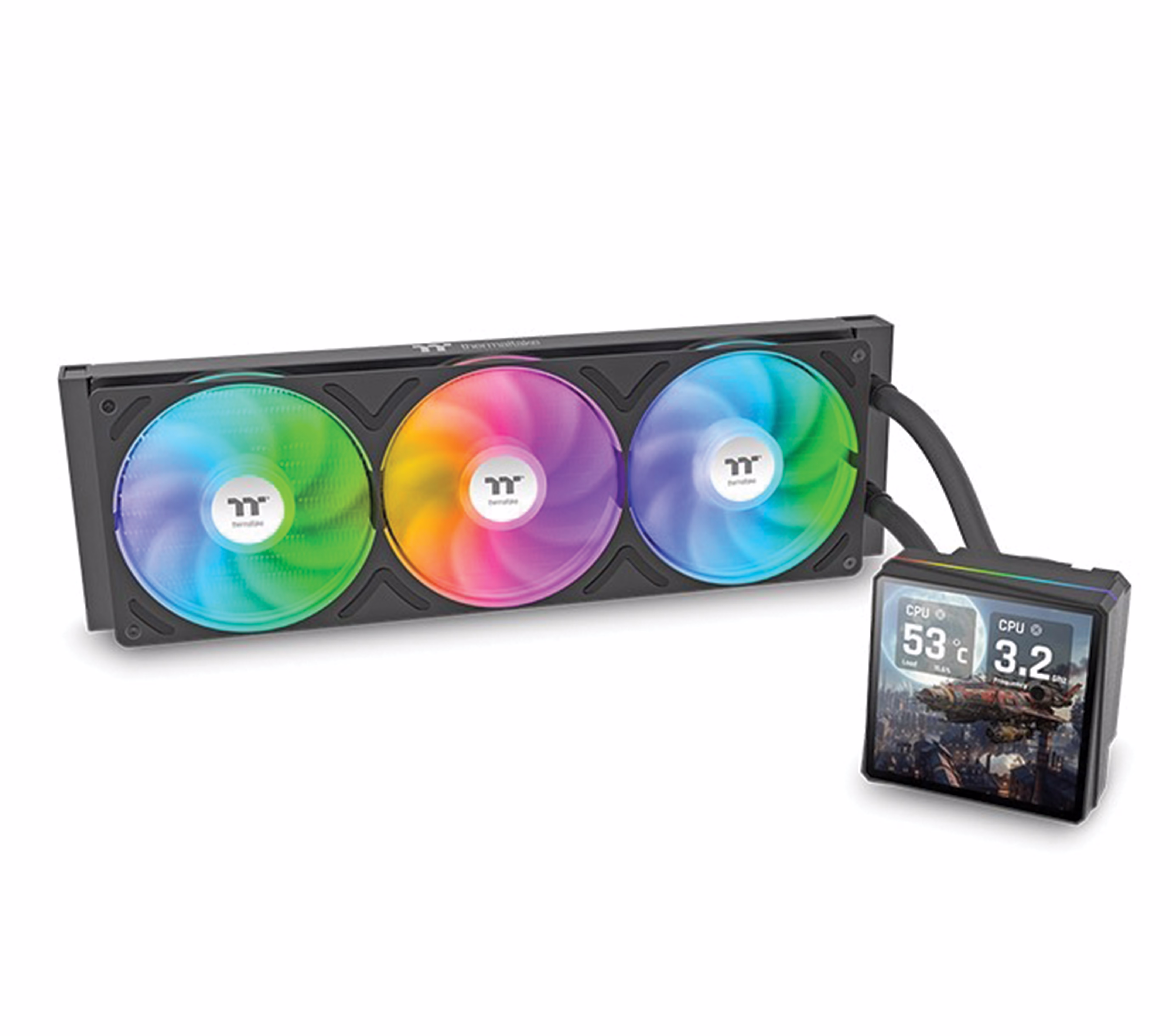 Thermaltake TH360 V3 Ultra ARGB Sync AIO Liquid CPU Cooler, 360mm Radiator, Black | CL-W474-PL12SW-A – Buy Online