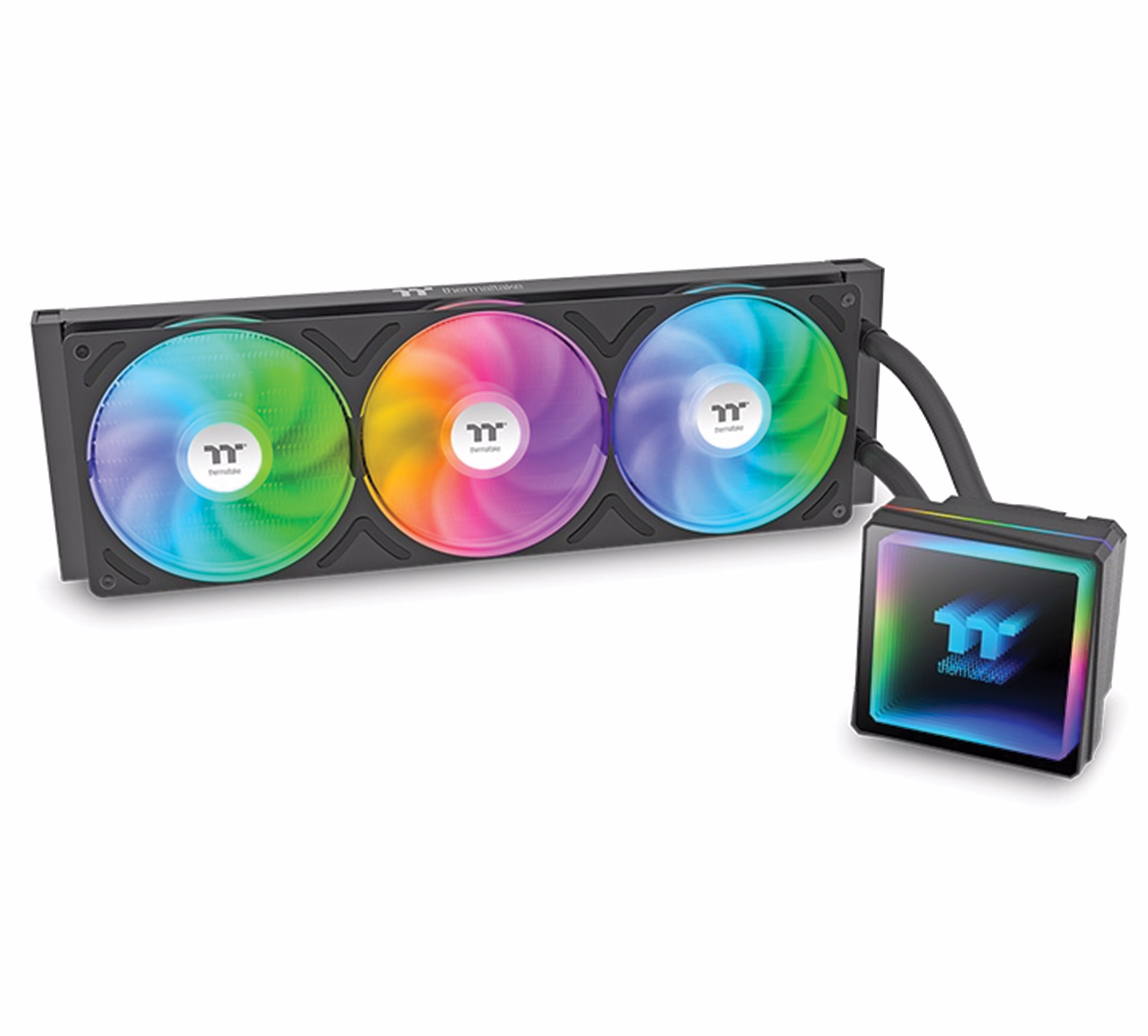 Thermaltake TH360 V3 ARGB Sync AIO Liquid CPU Cooler, 360mm Radiator, Infinity Mirror Pump, 2500 RPM High-Performance Fans, Black | CL-W466-PL12SW-A – Buy Online