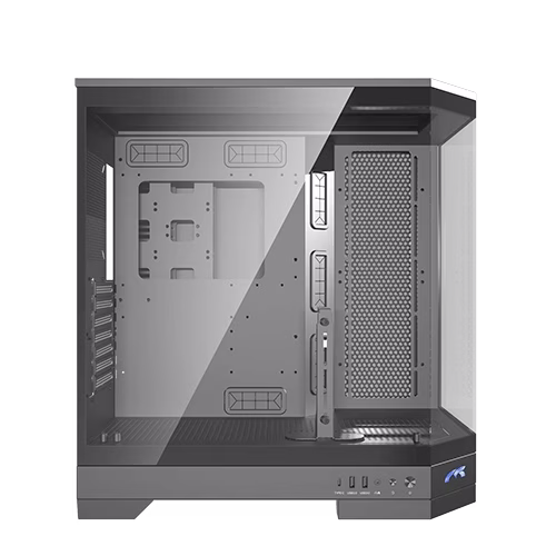 Tortox Prism Core Black Gaming Case, Panoramic Tempered Glass, 7 ARGB Fans Included, ATX mATX ITX Support, High Airflow Mid Tower thumbnail 5