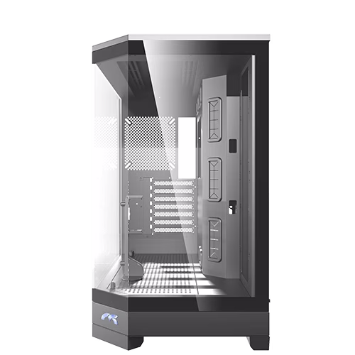 Tortox Prism Core Black Gaming Case, Panoramic Tempered Glass, 7 ARGB Fans Included, ATX mATX ITX Support, High Airflow Mid Tower thumbnail 4