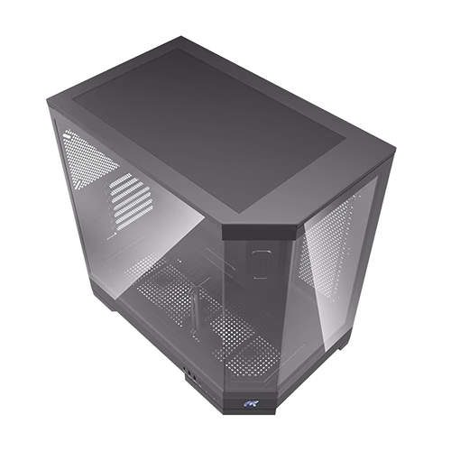 Tortox Prism Core Black Gaming Case, Panoramic Tempered Glass, 7 ARGB Fans Included, ATX mATX ITX Support, High Airflow Mid Tower thumbnail 3