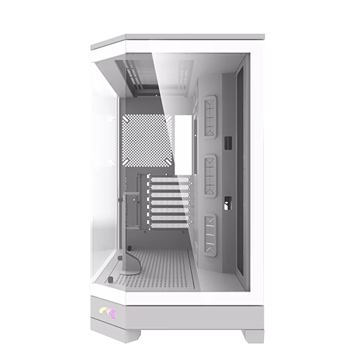 Tortox Prism X Luxury Gaming Case White, Panoramic Tempered Glass, 7 ARGB Fans Included, ATX mATX ITX Support, High Airflow Mid Tower thumbnail 6