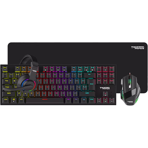 Twisted Mind TM-FUSION-XI 4-in-1 Gaming Bundle - Keyboard, Mouse, Headset & Pad | TM-FUSION-X – Buy Online