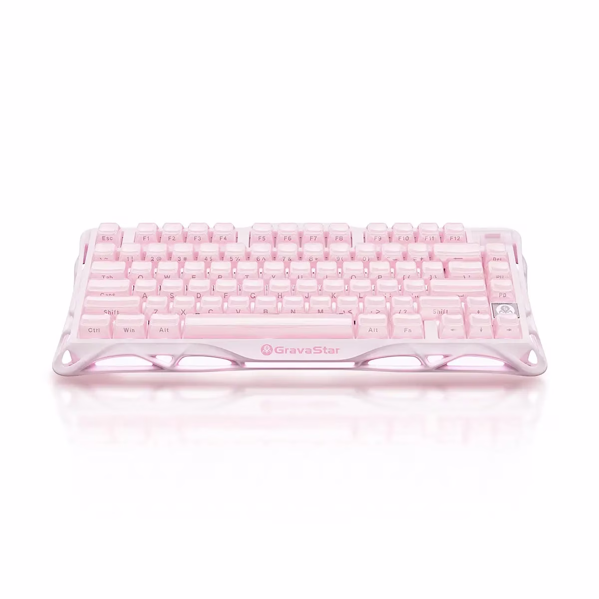 GravaStar Mercury K1 Special Edition Mechanical Keyboard, Sakura Pink, 75% Layout, Tri-Mode Wireless, Aluminum Frame, Gasket Mount | GS K1_P_PNK – Buy Online