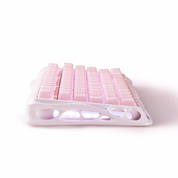 GravaStar Mercury K1 Special Edition Mechanical Keyboard, Sakura Pink, 75% Layout, Tri-Mode Wireless, Aluminum Frame, Gasket Mount | GS K1_P_PNK thumbnail 4