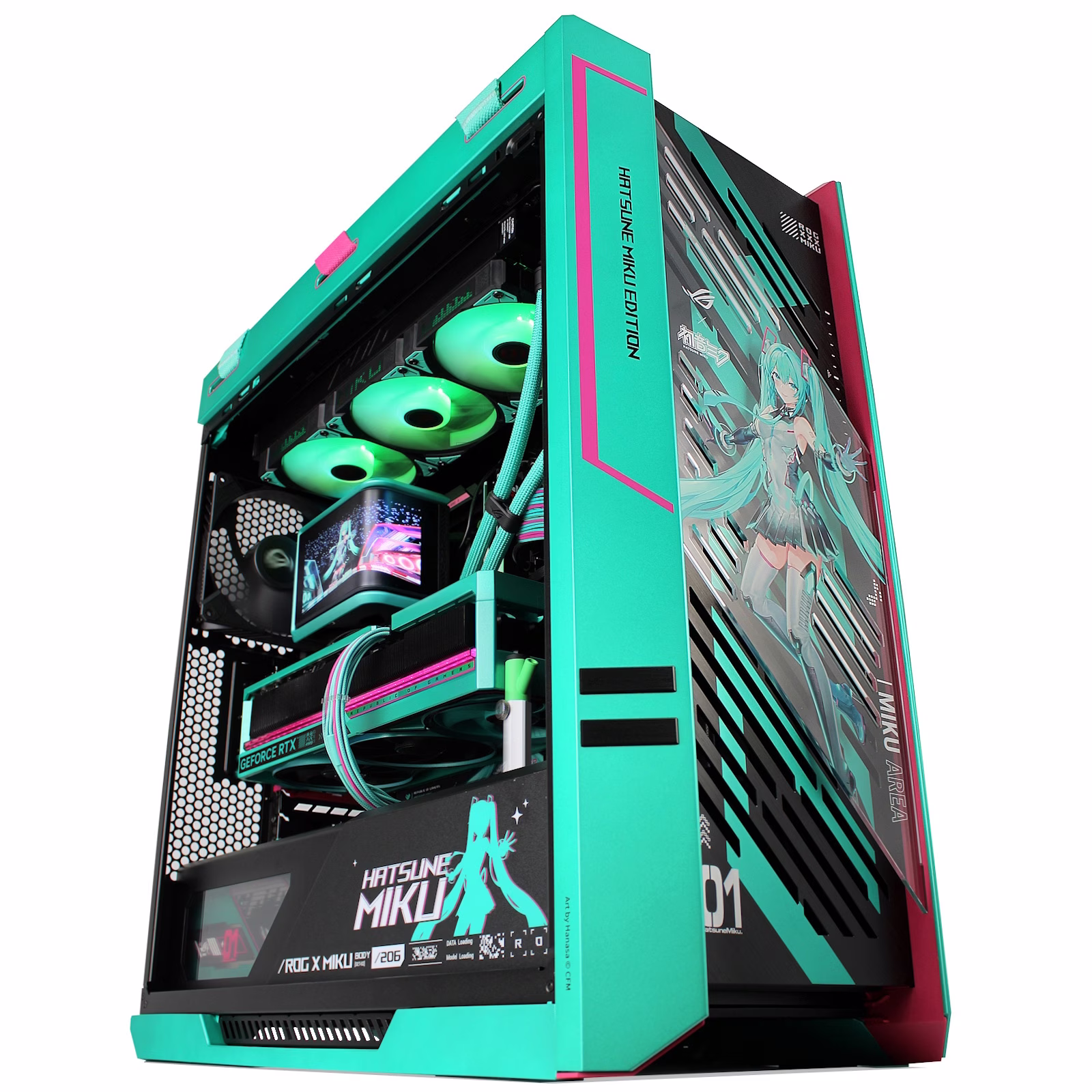 ROG X Hatsune Miku Creator PC | Ryzen 9 9950X3D | RTX 5080 16GB OC Miku | 96GB DDR5 | 4TB Gen5 – Buy Online