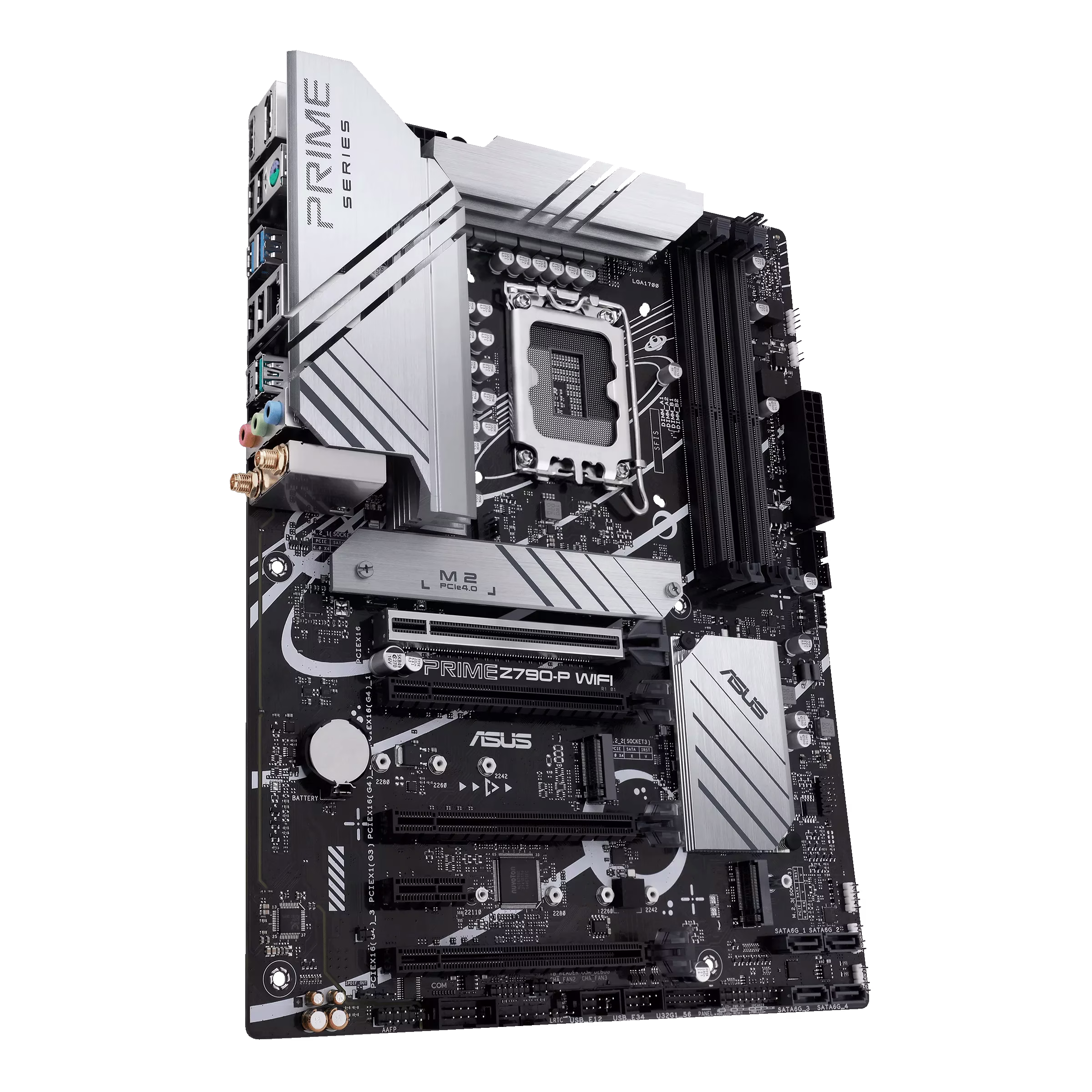 Asus Prime Z790-P WiFi ATX Motherboard, Socket Intel LGA1700, Z790 Chipset, PCIe 5.0, 128GB DDR5 Max Memory, 3x M.2 Slots, WiFi 6, Bluetooth v5.2, 2.5Gb LAN, 14+1 Power Stages | 90MB1CJ0-M0EAY0 thumbnail 6