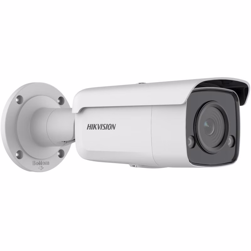 Hikvision 4 MP ColorVu Fixed Bullet Network Camera, 2.8mm Fixed Focal Lens,H.265+ Compression, 24/7 Colorful Imaging, 60m Light Range, MicroSD Slot, IP67, White | DS-2CD2T47G2H-LISU/SL(2.8MM – Buy Online