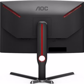  AOC C27G3 27??? Curved Farmless VA Gaming Monitor G3, FHD 1080P, 165hz, Height Adjustable, Black/Red, C27G3/89 | MONAOC82703 thumbnail 2
