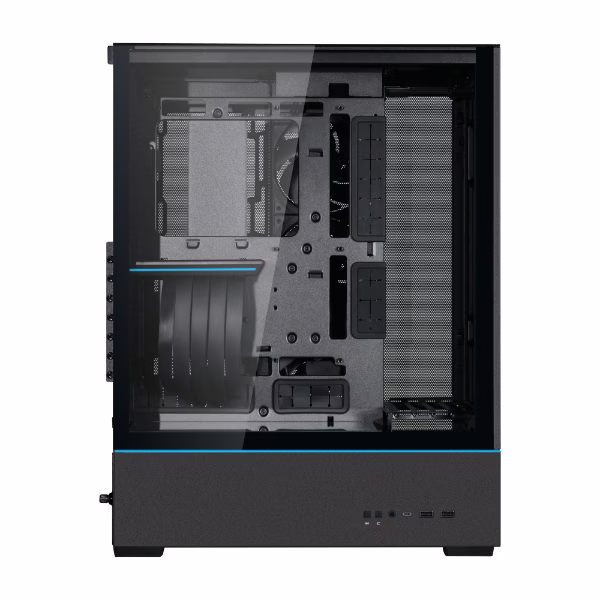 Lian Li SUP01 Small Tower Case ATX Case, Pre installed 3 x 120mm PWM & PCIe 4.0 Riser Cables, 3 side Mesh Panels, Dual ARGB Strip Lights, Black | G99.SUP01X.00 thumbnail 3