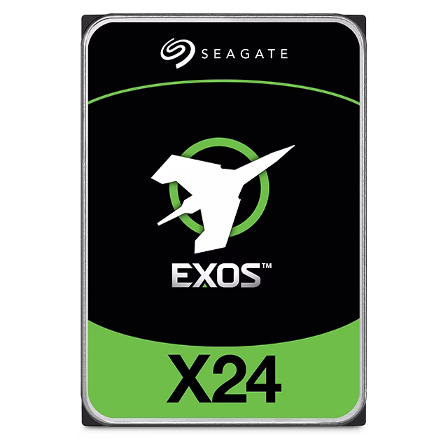 Seagate Exos X24 SATA 24TB EXOS 6Gb/S 3.5" Enterprise Hard Drive, 24TB Capacity, 7200RPM  Spindle Speed, 512MB Cache, 2,500,000 Hours MTBF| ST24000NM002H thumbnail 2