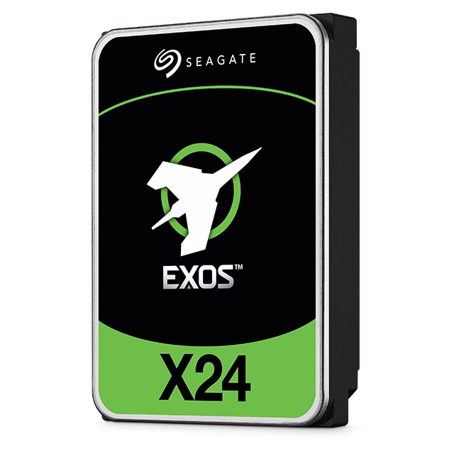 Seagate Exos X24 SATA 24TB EXOS 6Gb/S 3.5" Enterprise Hard Drive, 24TB Capacity, 7200RPM  Spindle Speed, 512MB Cache, 2,500,000 Hours MTBF| ST24000NM002H thumbnail 3