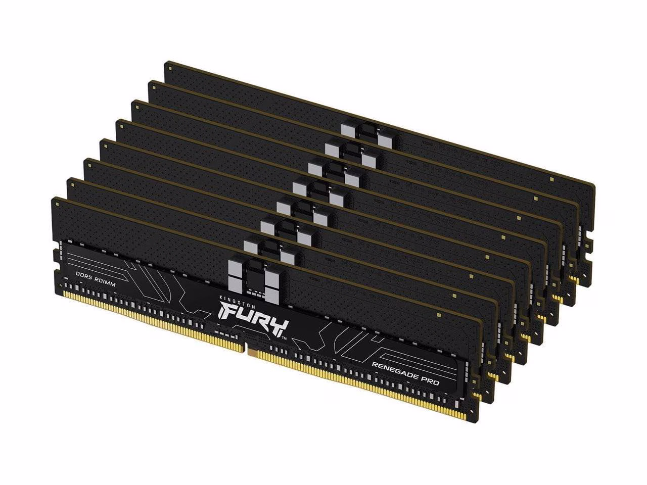 Kingston Fury Renegade Pro Expo 256GB RAM, 6000MT/s DDR5 ECC Reg CL32 DIMM (Kit of 8) Memory Overclockable ECC Registered DIMM, Single-rank Memory - CL32 - 1.35 V - E | KF560R32RBEK8-256 – Buy Online