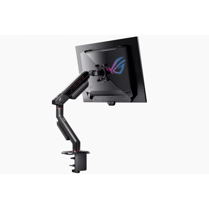 ASUS ROG Ergo Monitor Mount AAS01 Monitor Arm, Up to 11.5kg Max Weight Capacity (8.5kg for Curved Monitors), Up to 39" Screen Size, 100 x 100 VESA, 360?? Rotation, Black | 90LA00Q0-B01170 thumbnail 3