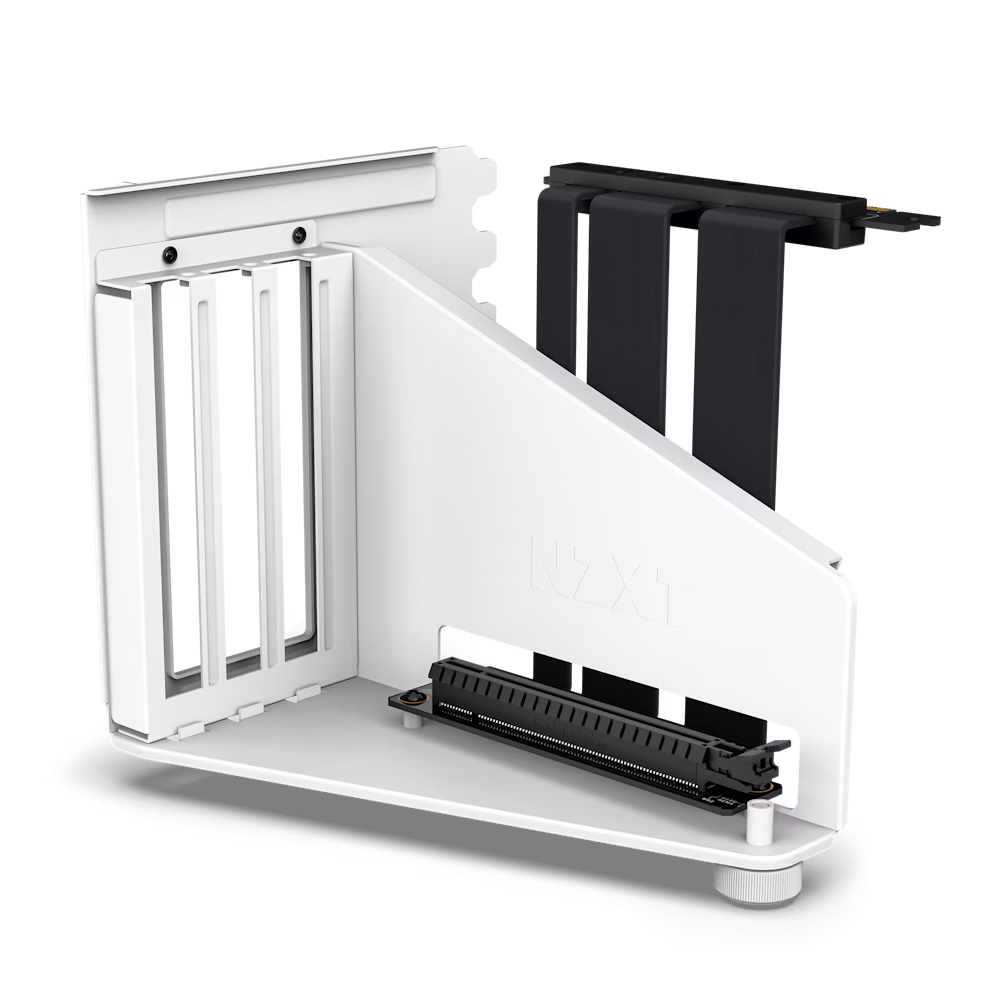 NZXT Vertical GPU Mounting Kit, 175 mm PCIe 4.0x16 Riser Cable, GPU Holder, Sturdy Steel Bracket, Fits perfectly with NZXT H5, H7 and H9 Series, White | AB-RH175-W1 thumbnail 2
