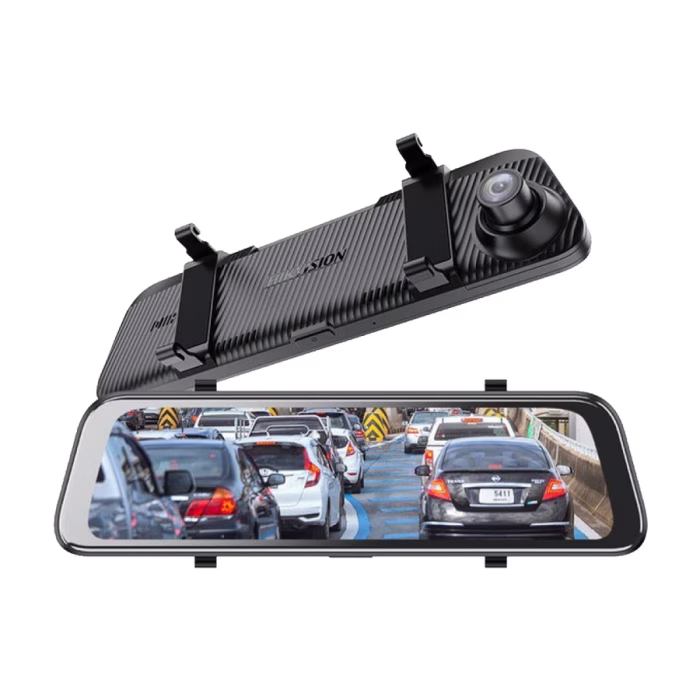 Hikvision N6Pro Full HD Rearview Mirror Car Dash Camera, Dual way solution, 1440P high resolution(Main Camera) and 1080P(Rear Camera), 12.27 inch touch screen, Reversing assistance, Dash Cam thumbnail 2