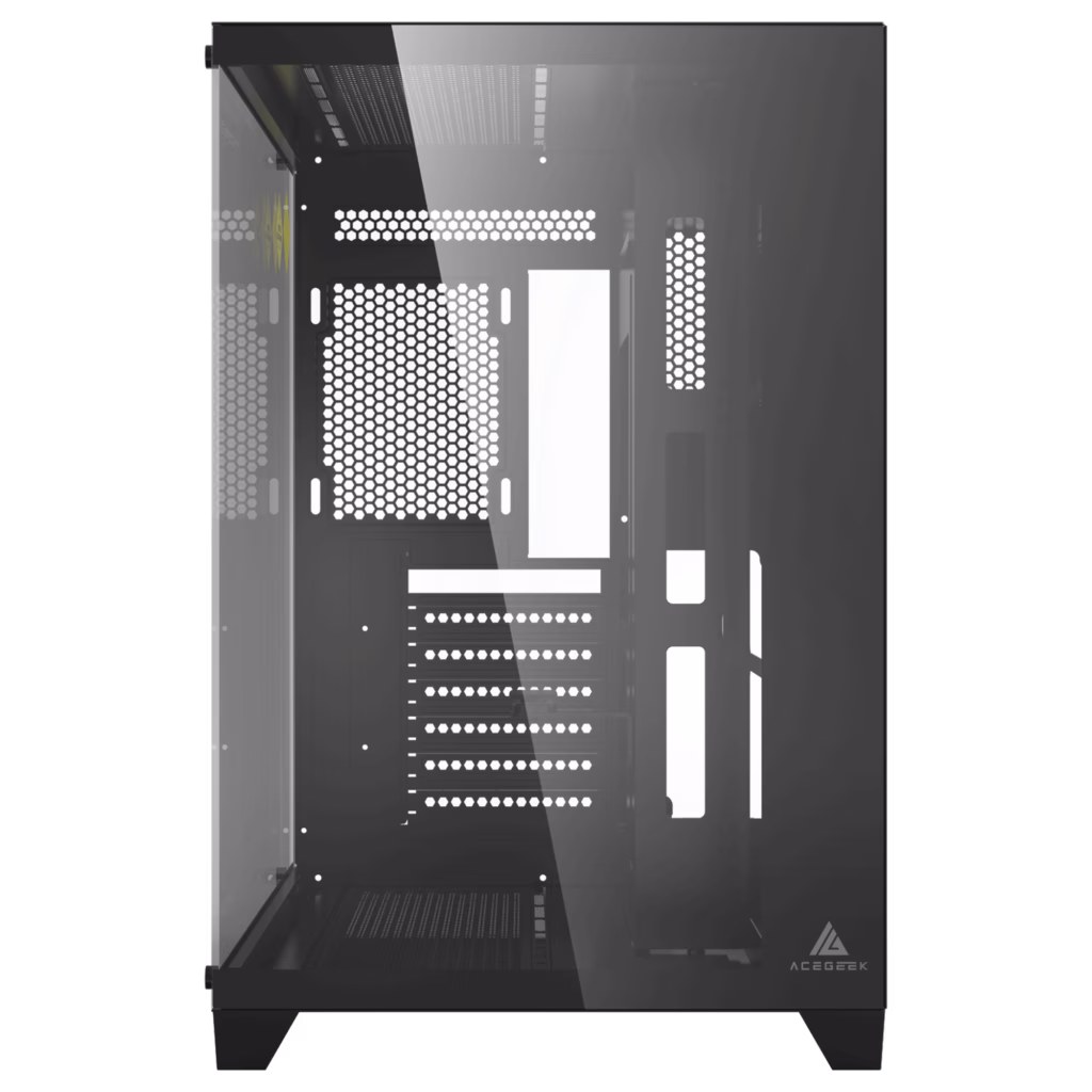ACEGEEK Mercury R425 Mid-Tower Case, Transparent Tempered Glass, 7x Fans supports, Motherboard Supports Upto ATX, Graphic Card Supports Upto 410mm, 425x280x420mm, Black | AG-MERCURY-R425-PRO-BK thumbnail 5