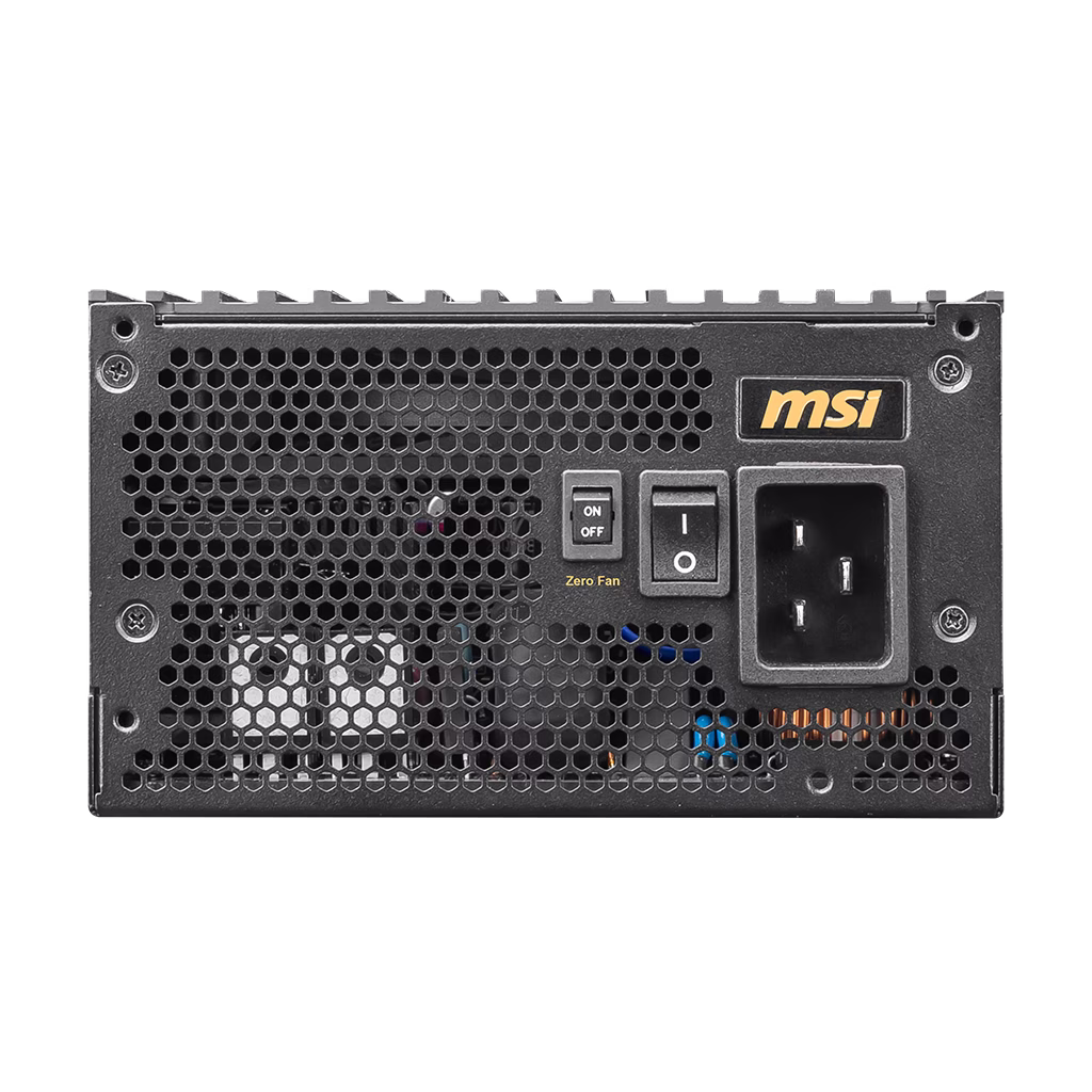 MSI - MEG Ai1600T PCIE5 80+ TITANIUM Full Modular Gaming ATX 3.1 Power Supply (PSU), Dual 12V-2x6 Cable, 5080 5090 ATX 3.1 & PCIE 5.1 Ready, Braided Cable, 1600W Power Supply| 306-7ZPEX18-CEO thumbnail 4