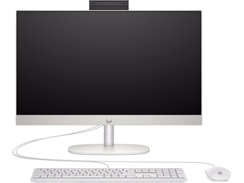 HP All-in-One 27-cr0089nh PC, Intel Core i7-1355U (up to 5.0 GHz with Intel Turbo Boost, Integrated, Intel Iris X Graphics, 16 GB DDR4-3200 MHz RAM (2 x 8 GB), 1 TB PCIe NVMe M.2 SSD, 99% sRGB, Dual 2 W speakers, 1 HDMI-out 1.4,  90 W,Shell white| 91H24EA thumbnail 2